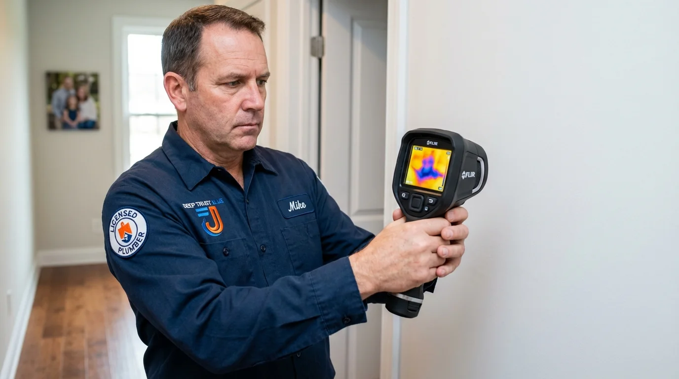 Thermal imaging leak detection by Johns Plumbing LLC in Mora